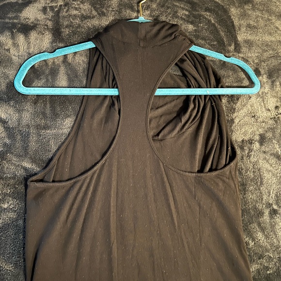 Helmut* Helmut Lang Kinetic Cowl neck racer back black maxi dress Medium - Picture 12 of 12